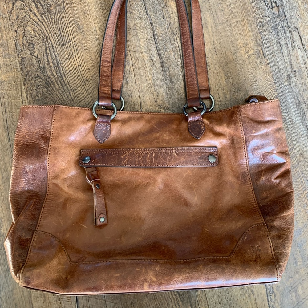Frye Leather Handbag/Tote. - Picture 2 of 9